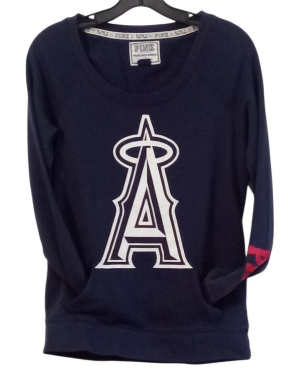 PINK Victoria's Secret Los Angeles Angels Navy Pullover Sweatshirt